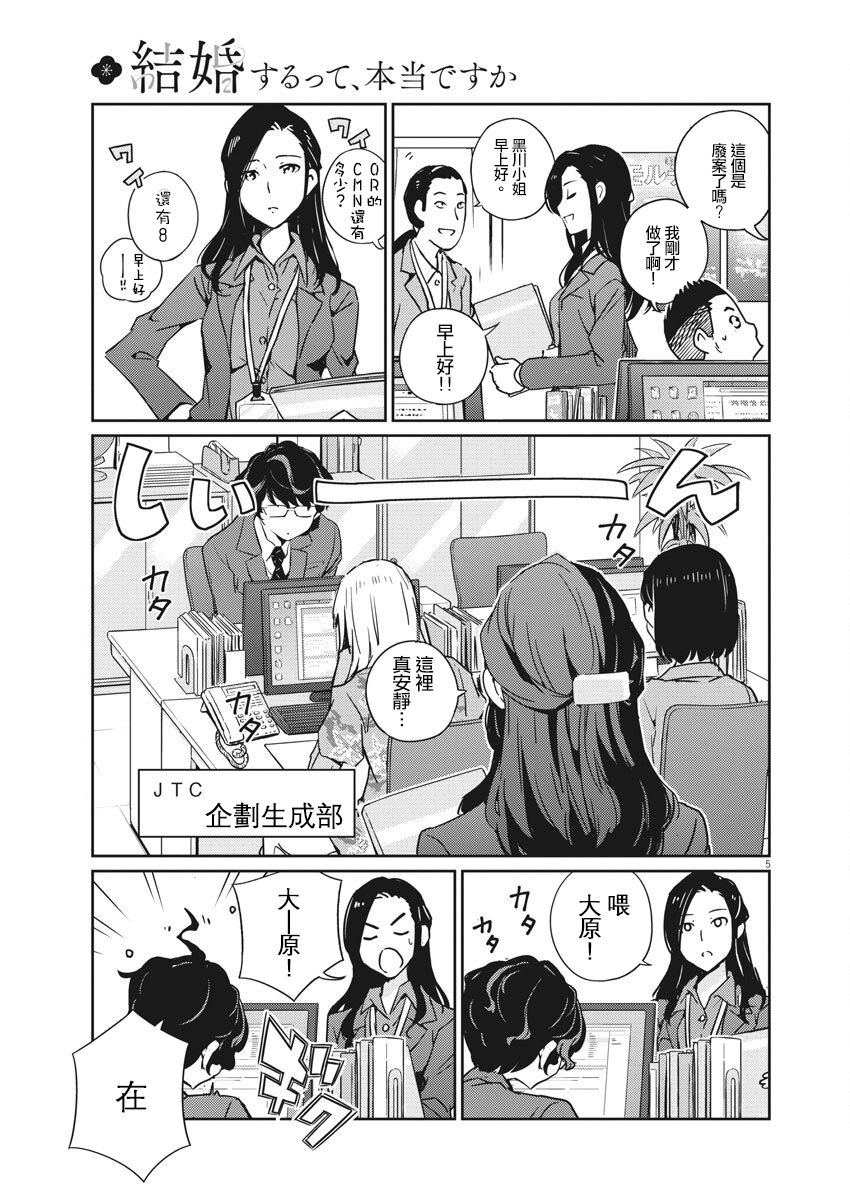 真的要结婚吗？漫画,第1话4图