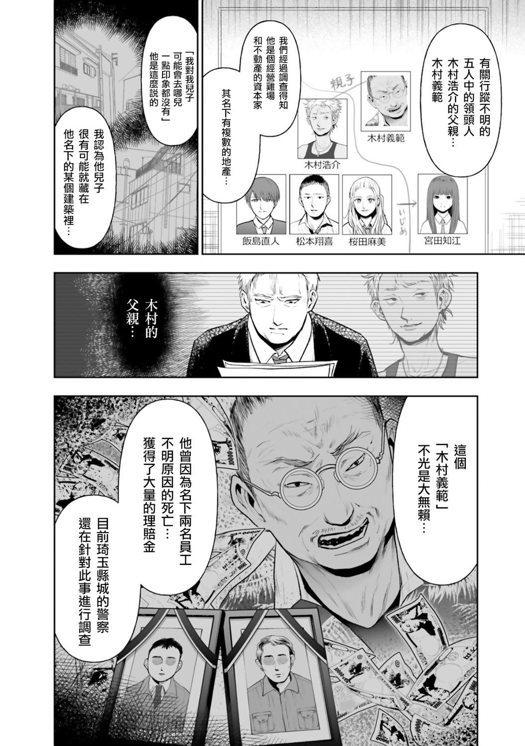 我班上的学生、一晚上死了24人。漫画,第5话5图