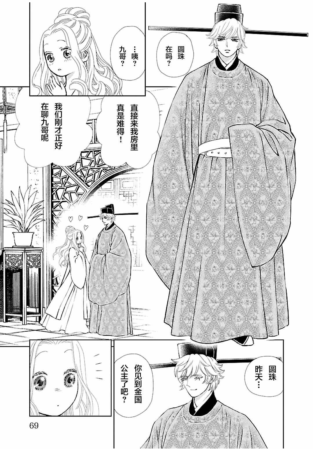 天上恋歌~金之公主与火之药师~ 漫画,第6话5图