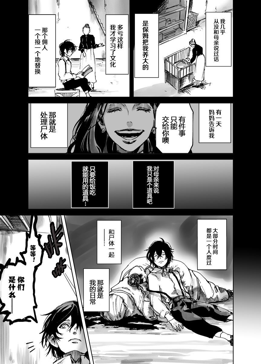 怪异的杀人鬼漫画,第1话1图