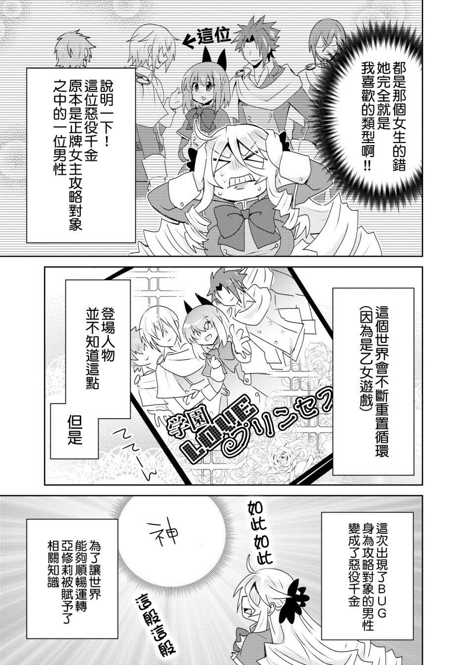 作为攻略对象的我变成了恶役千金！？漫画,第1话2图