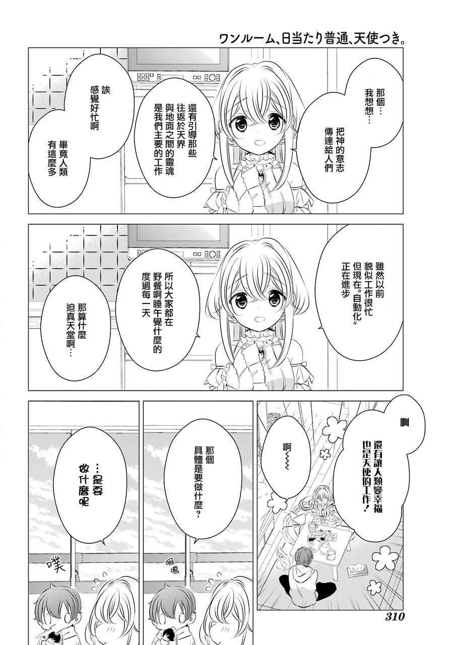 单间、光照尚好、附带天使。漫画,第2话第一次的购物1图