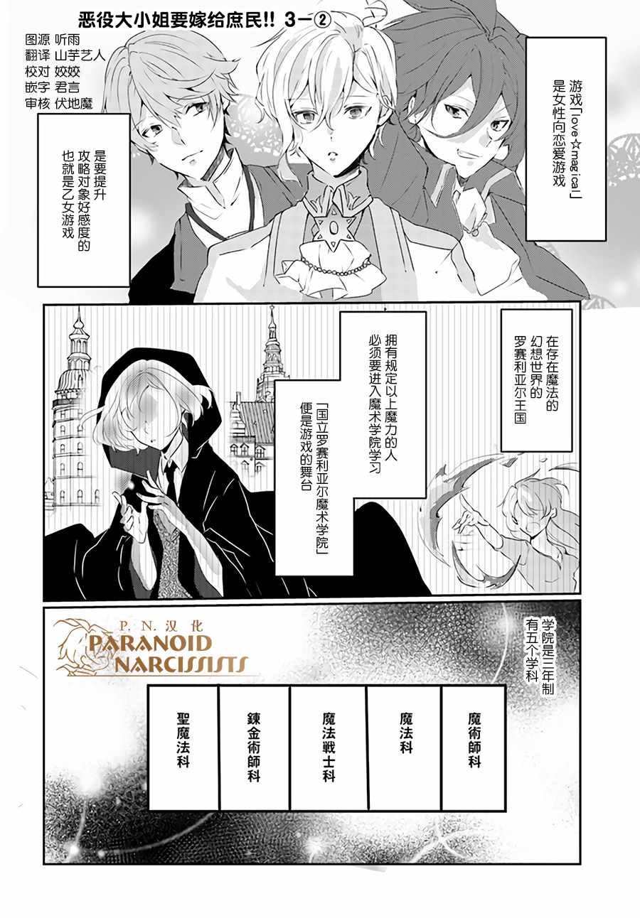 恶役大小姐要嫁给庶民！！漫画,第2话1图