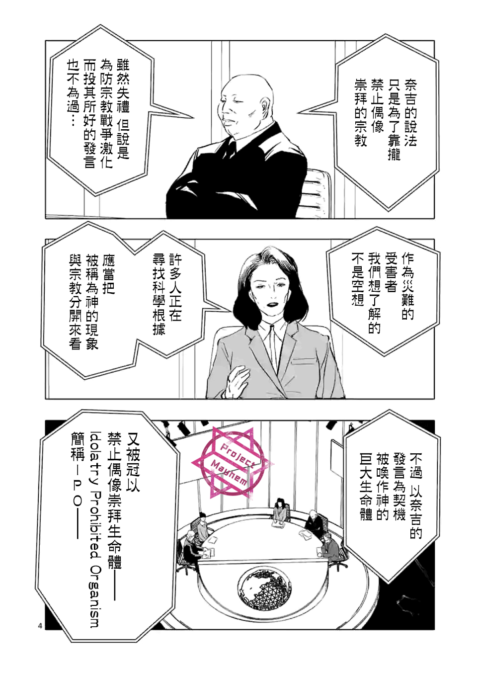 After God漫画,第4话禁止偶像崇拜生命体4图