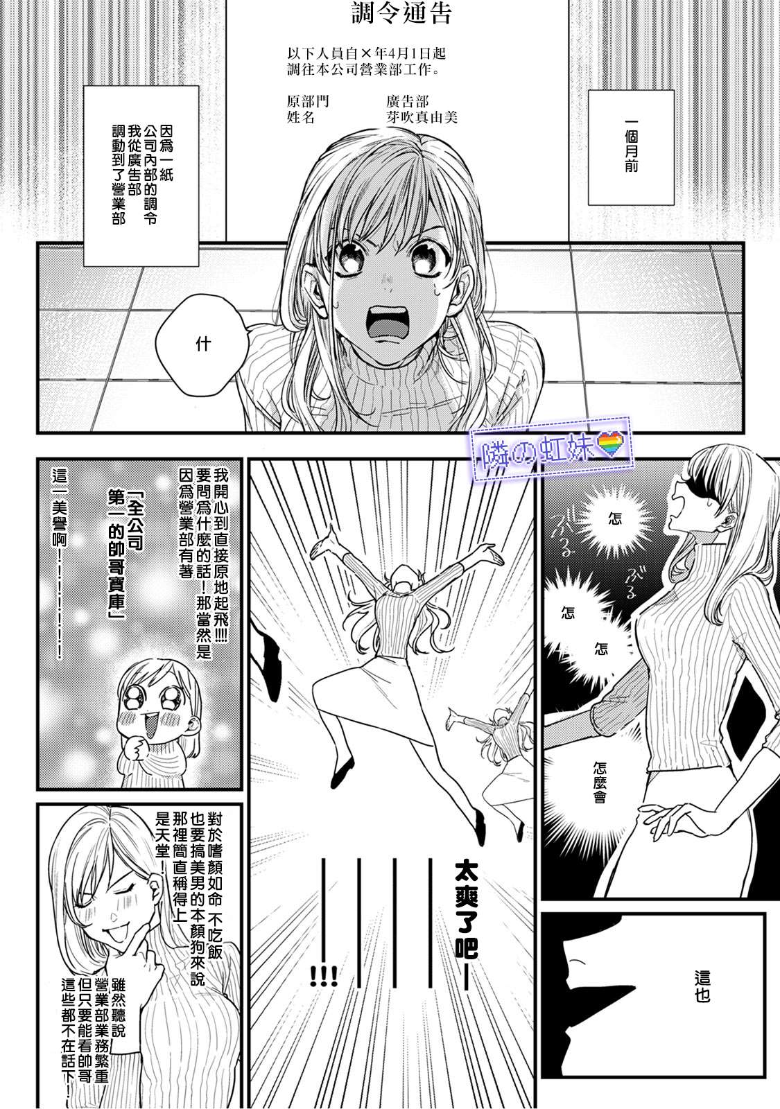 邻座的变态前辈漫画,第1话3图