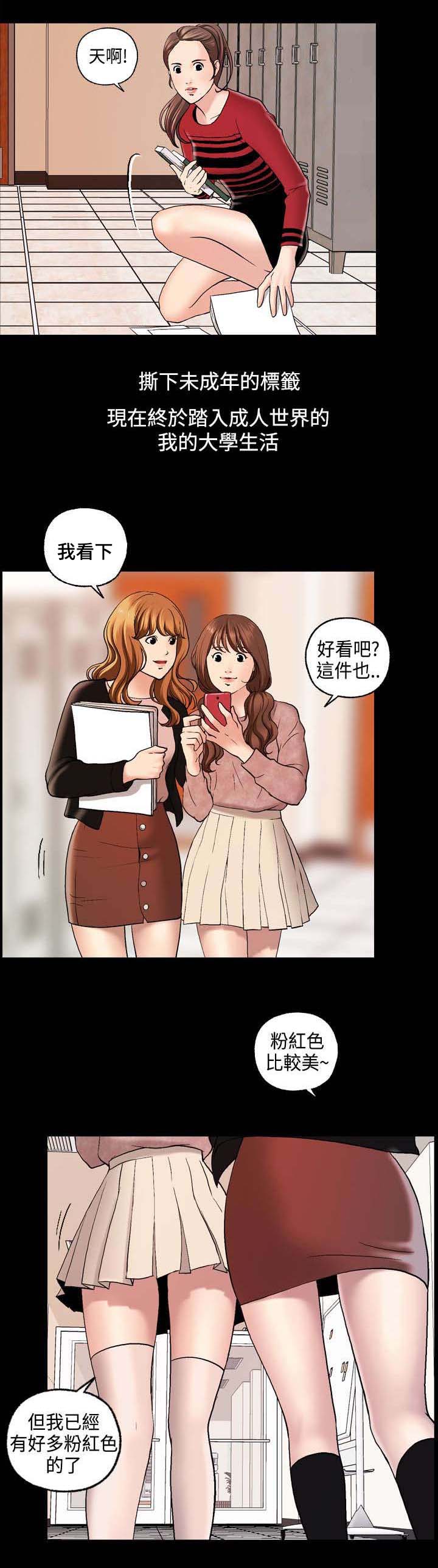 宿舍怪谈漫画,第1章：大学生活2图