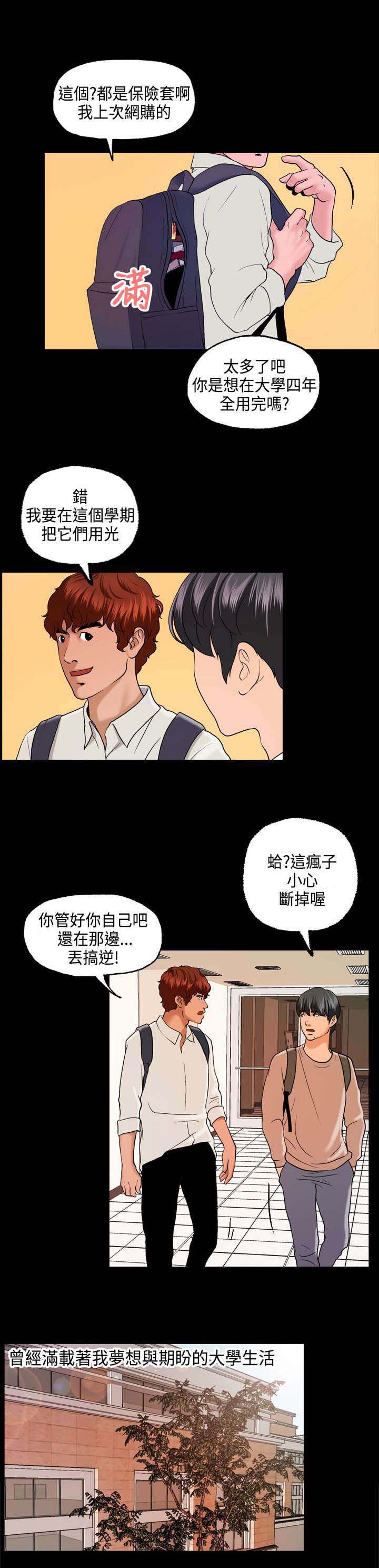 宿舍怪谈漫画,第1章：大学生活5图