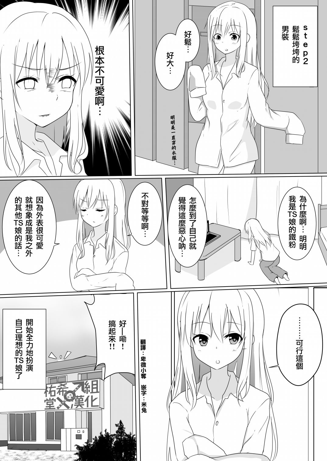 喜欢ts的男孩子ts之后全力扮演理想的ts娘的事情漫画,第1话4图