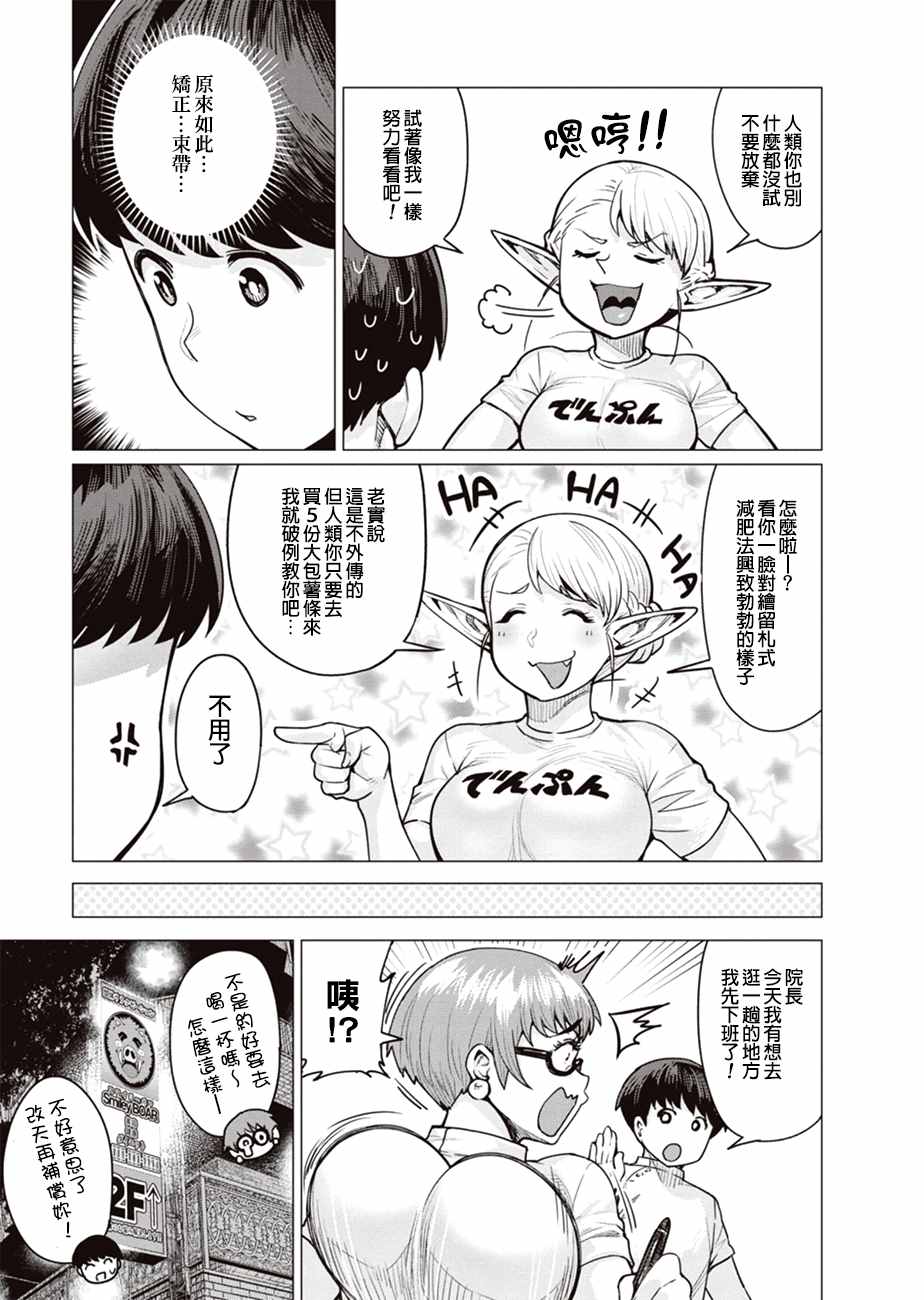 精灵小姐瘦不了。漫画,第4话4图