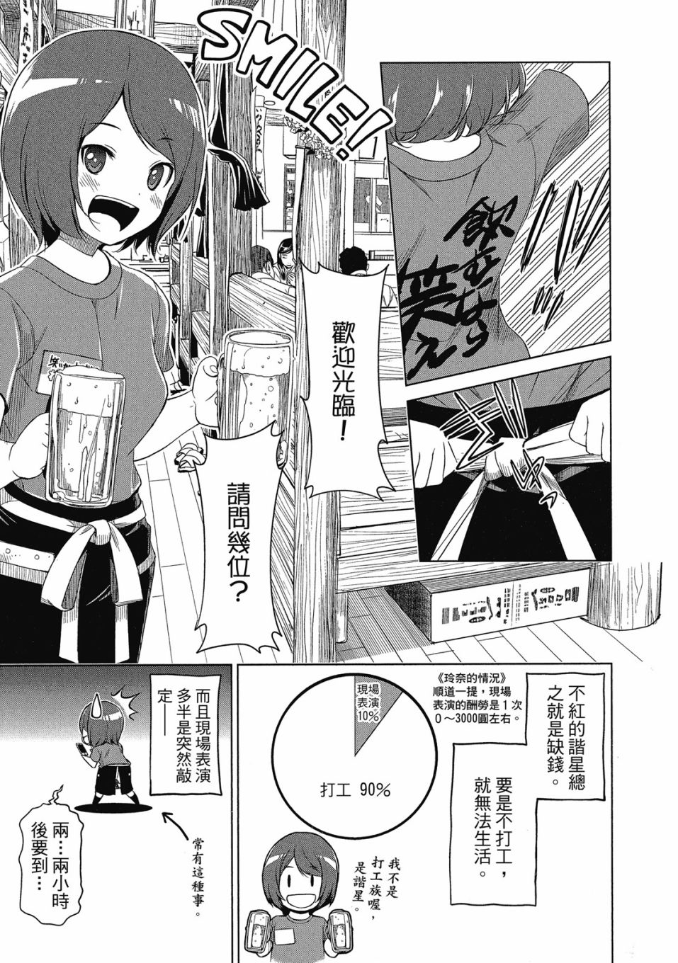 谐星女孩漫画,第1卷4图