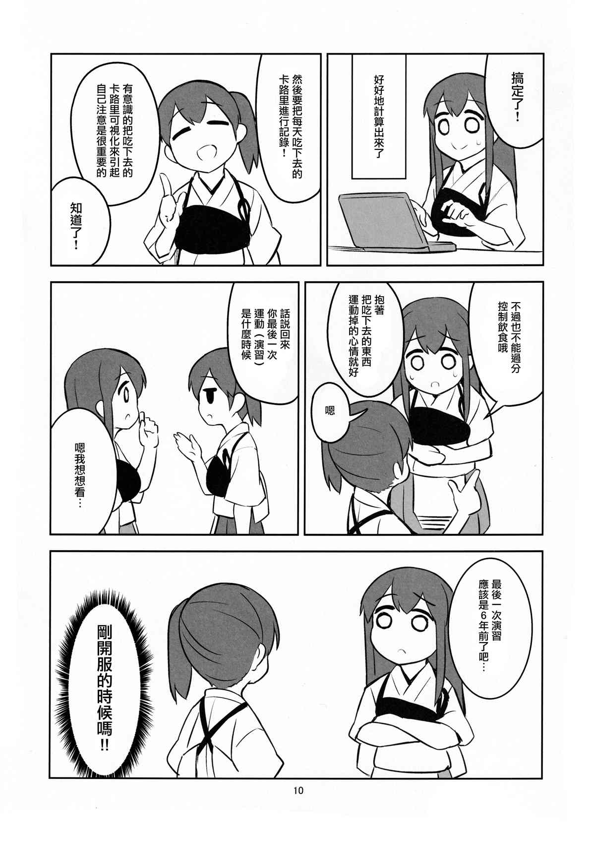 Akagi work out！漫画,第1话4图