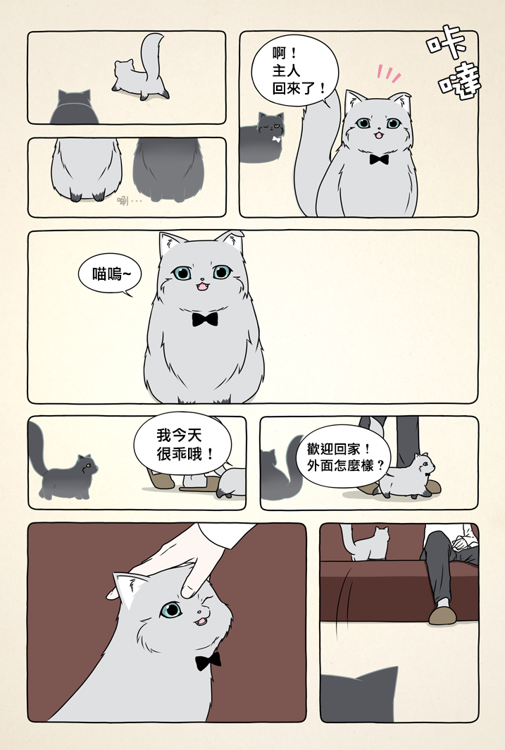 白猫与黑猫漫画,第1话5图