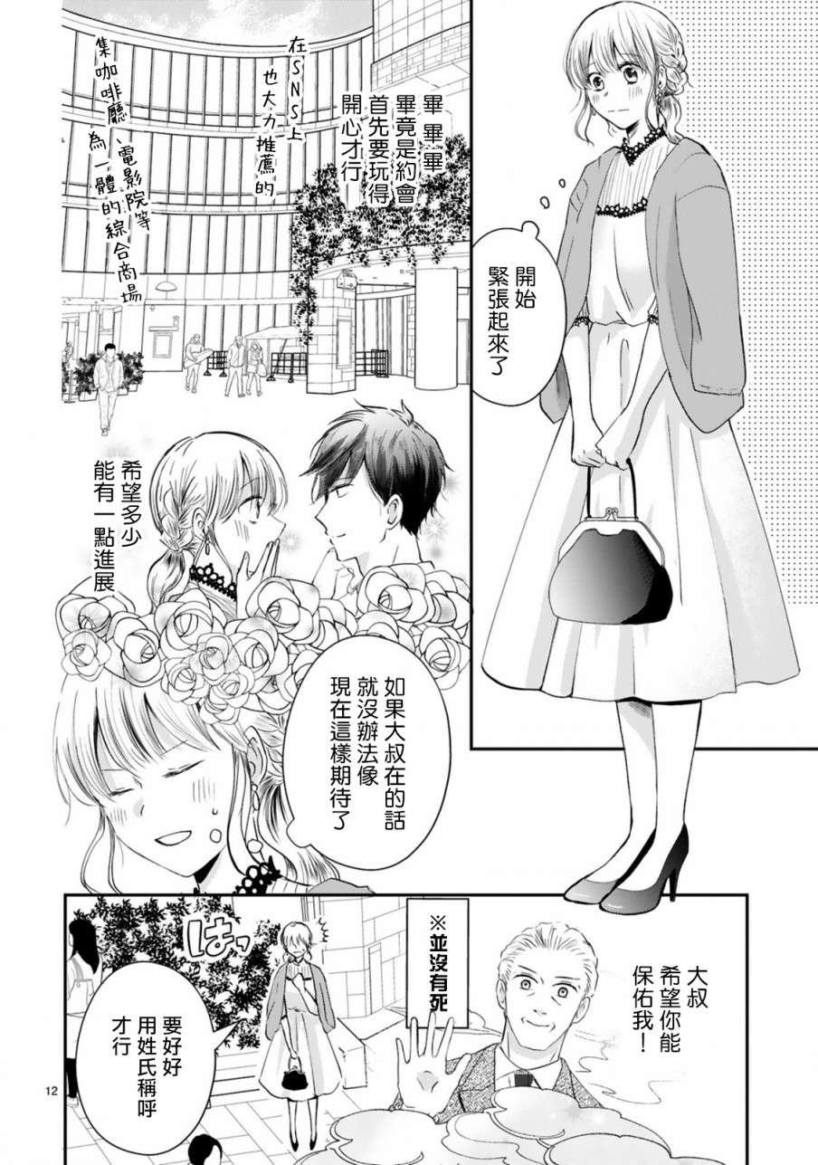 因故，大叔在为我的恋情应援（脑内）漫画,第2话2图