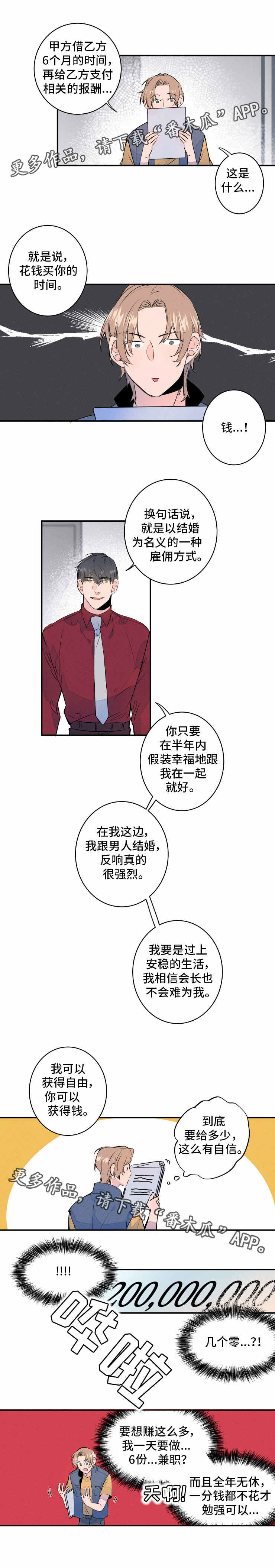 结婚合八字可信吗漫画,第4章：合约2图