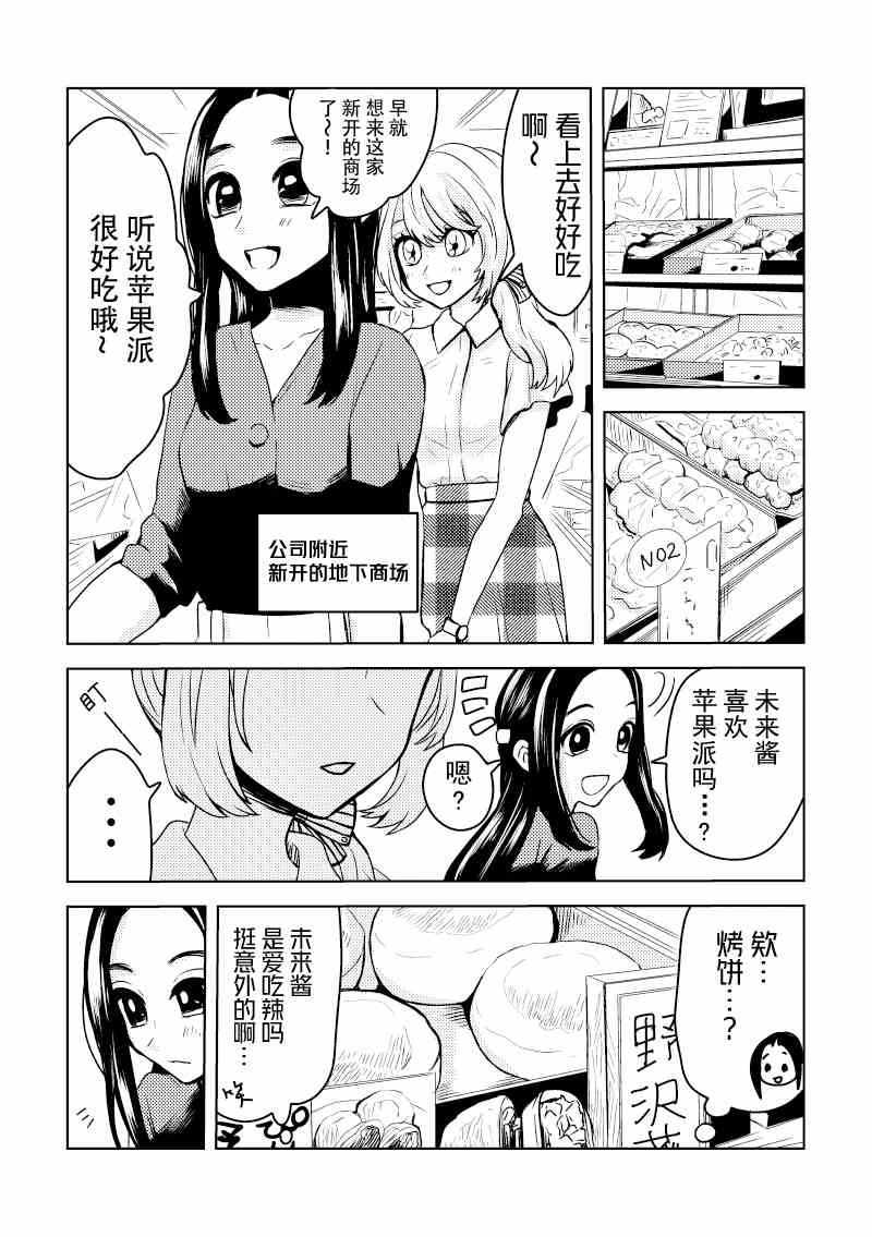 未来酱与千寻桑漫画,第4话恋人与下班的绕路2图