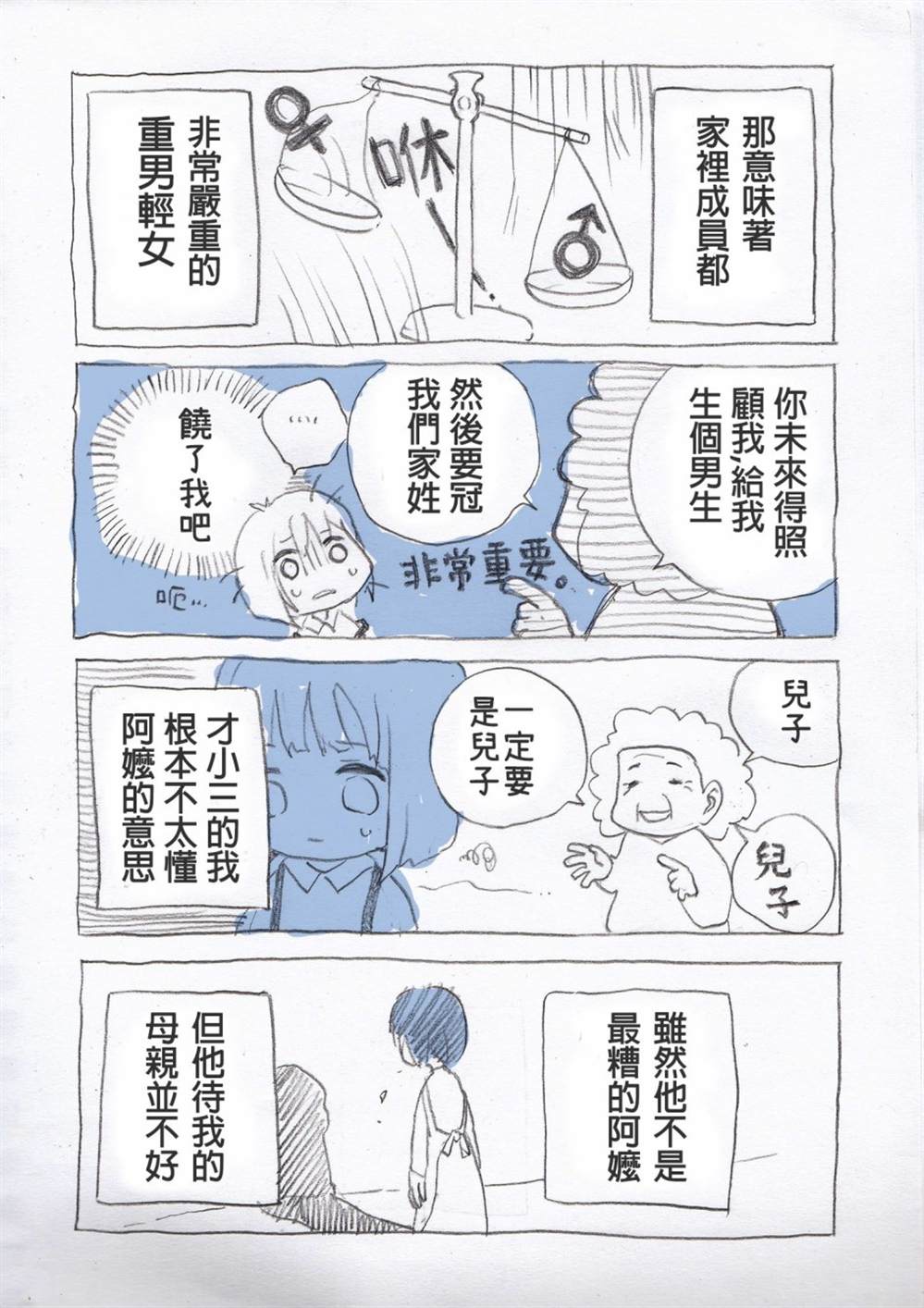 阿嬷与我漫画,第1话2图