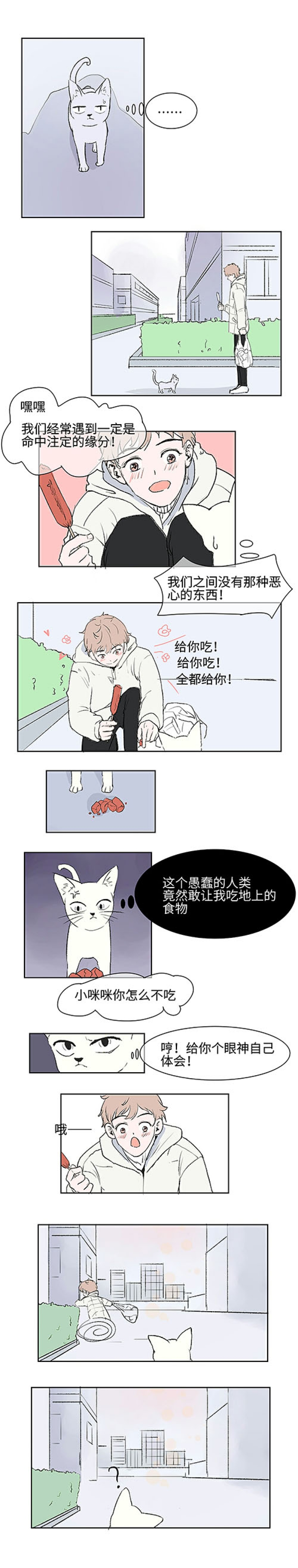 猫少爷的贴身铲屎官漫画,第1话2图