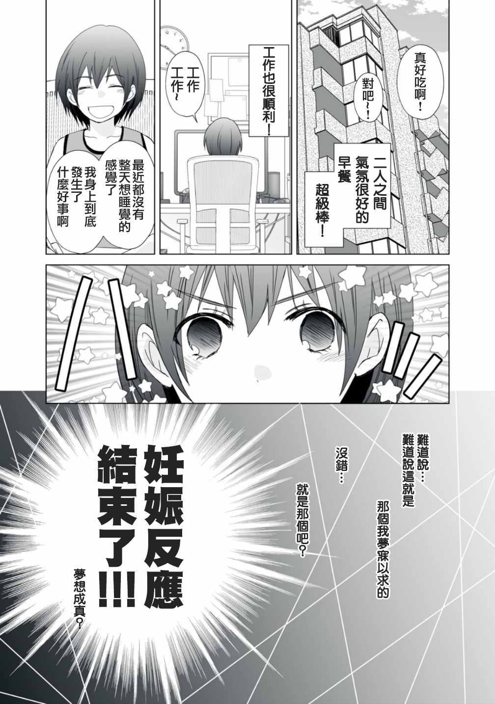 早上一醒来就成了怀孕妻子的我的报告漫画,第8话3图