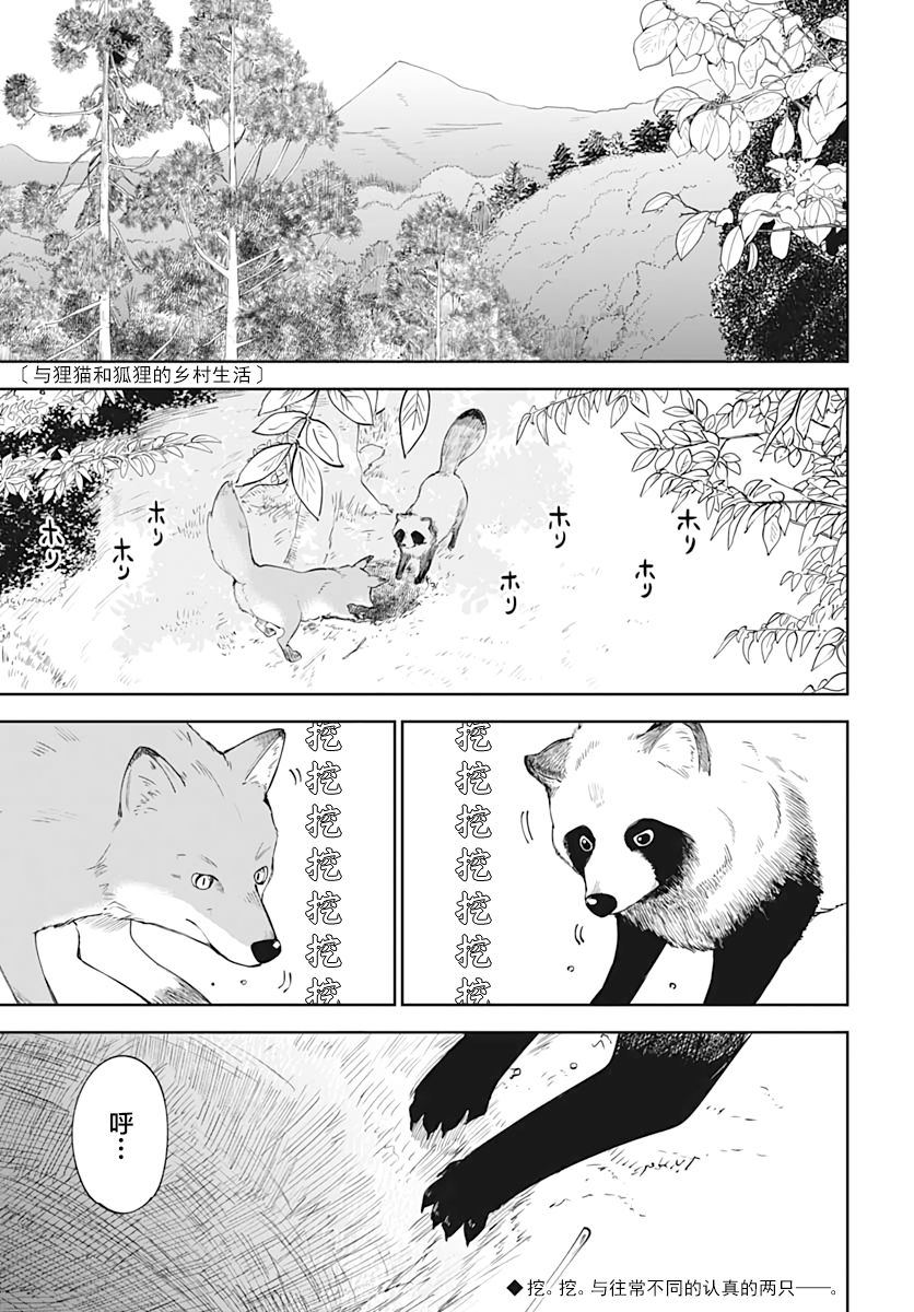 与貍猫和狐貍的乡村生活漫画,第4话2图