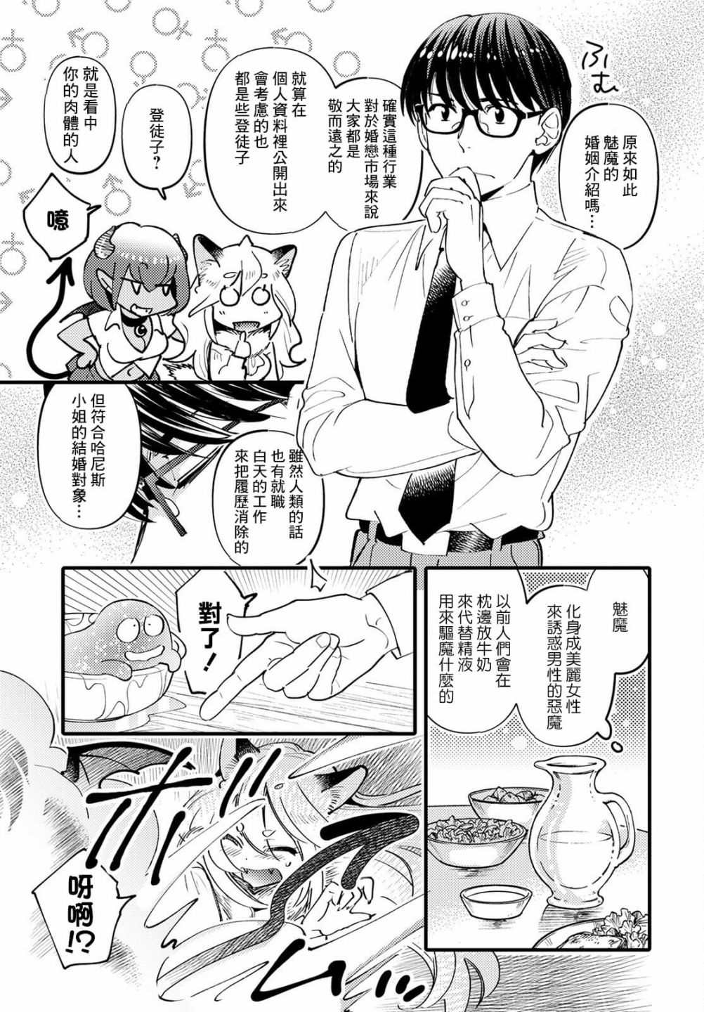 魔物们的婚姻介绍所漫画,第2话4图