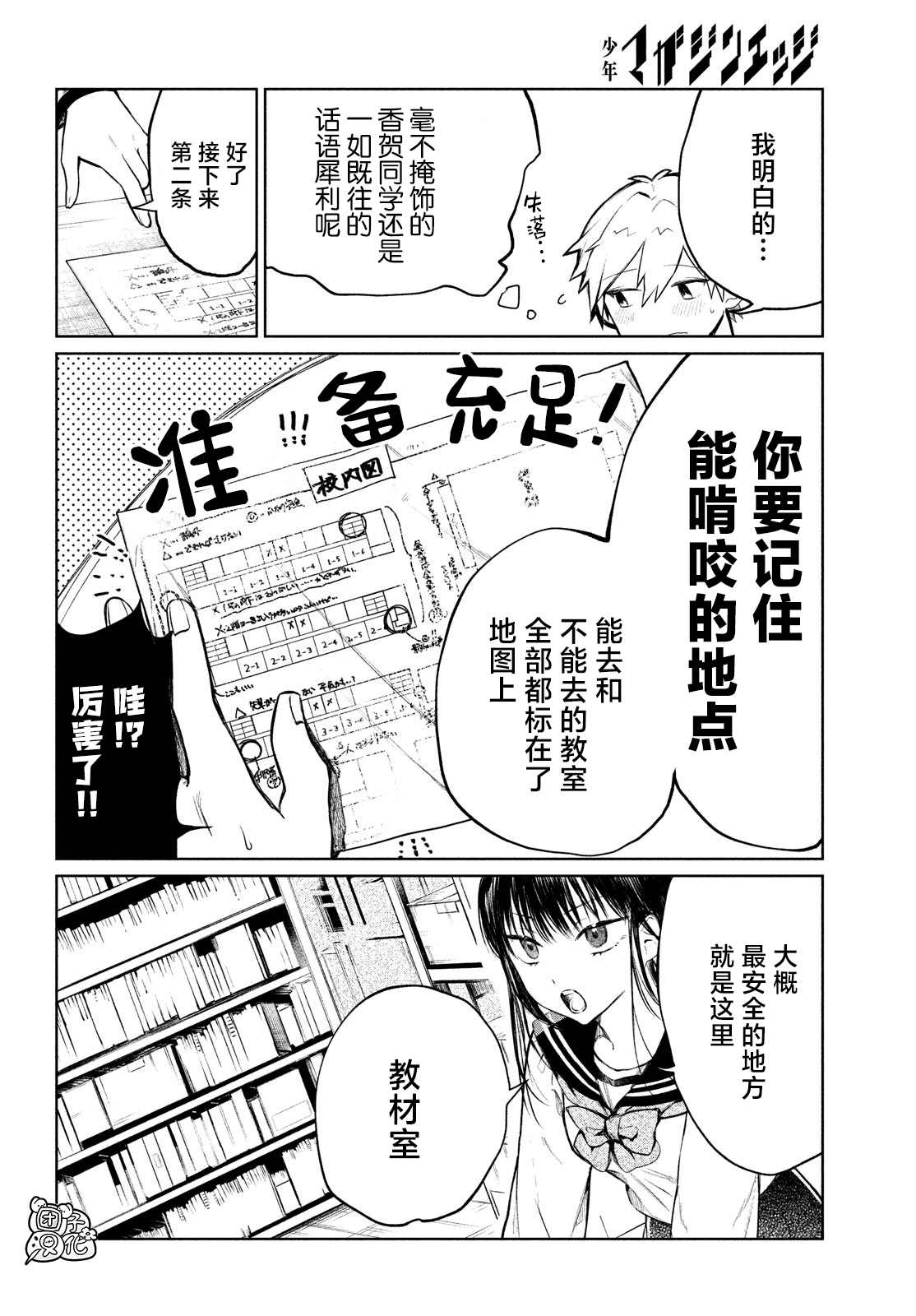 香贺同学的咬癖症漫画,第2话2图