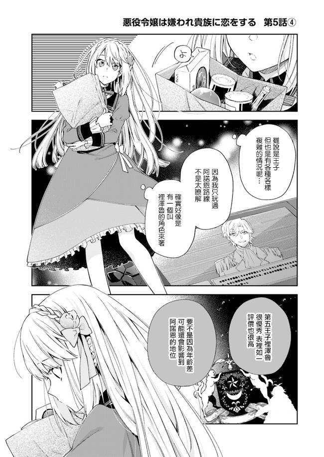 恶役千金和被讨厌的贵族陷入爱河漫画,第5话1图