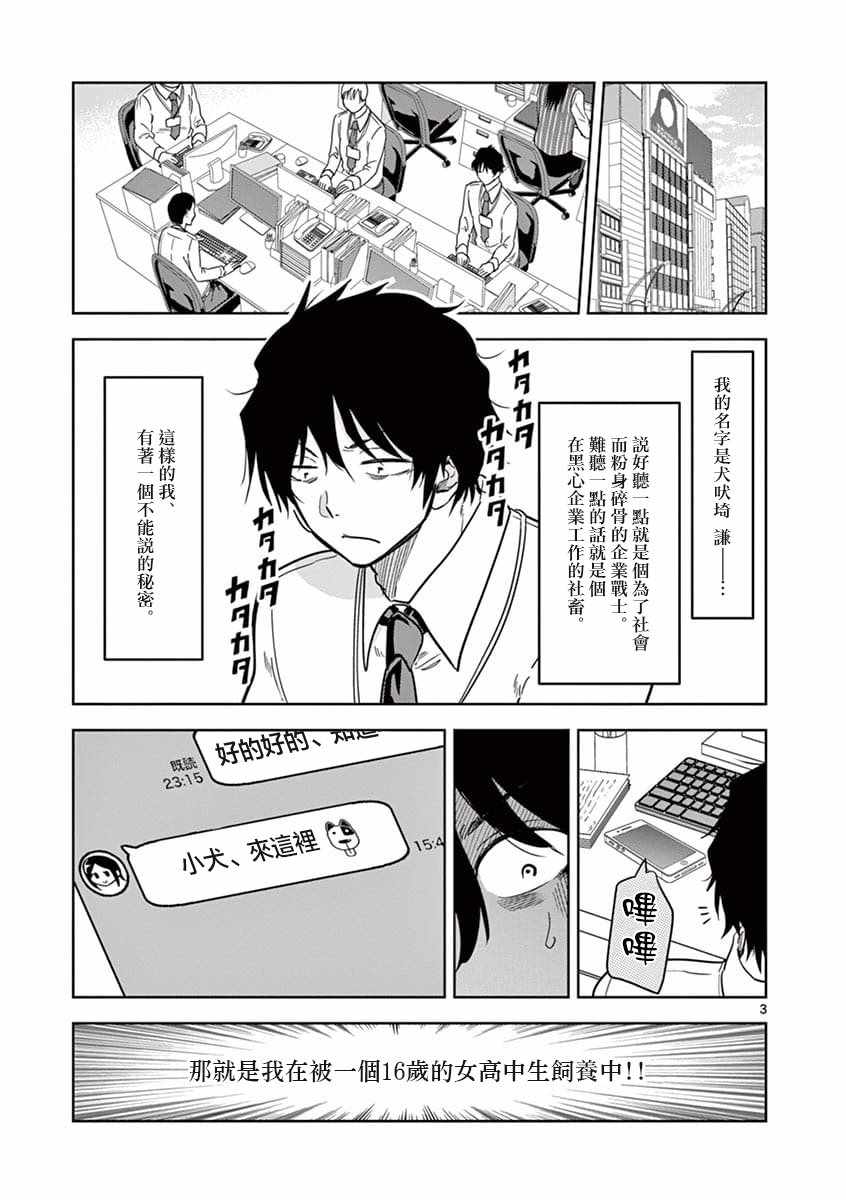 JK饲养社畜漫画,第2话3图