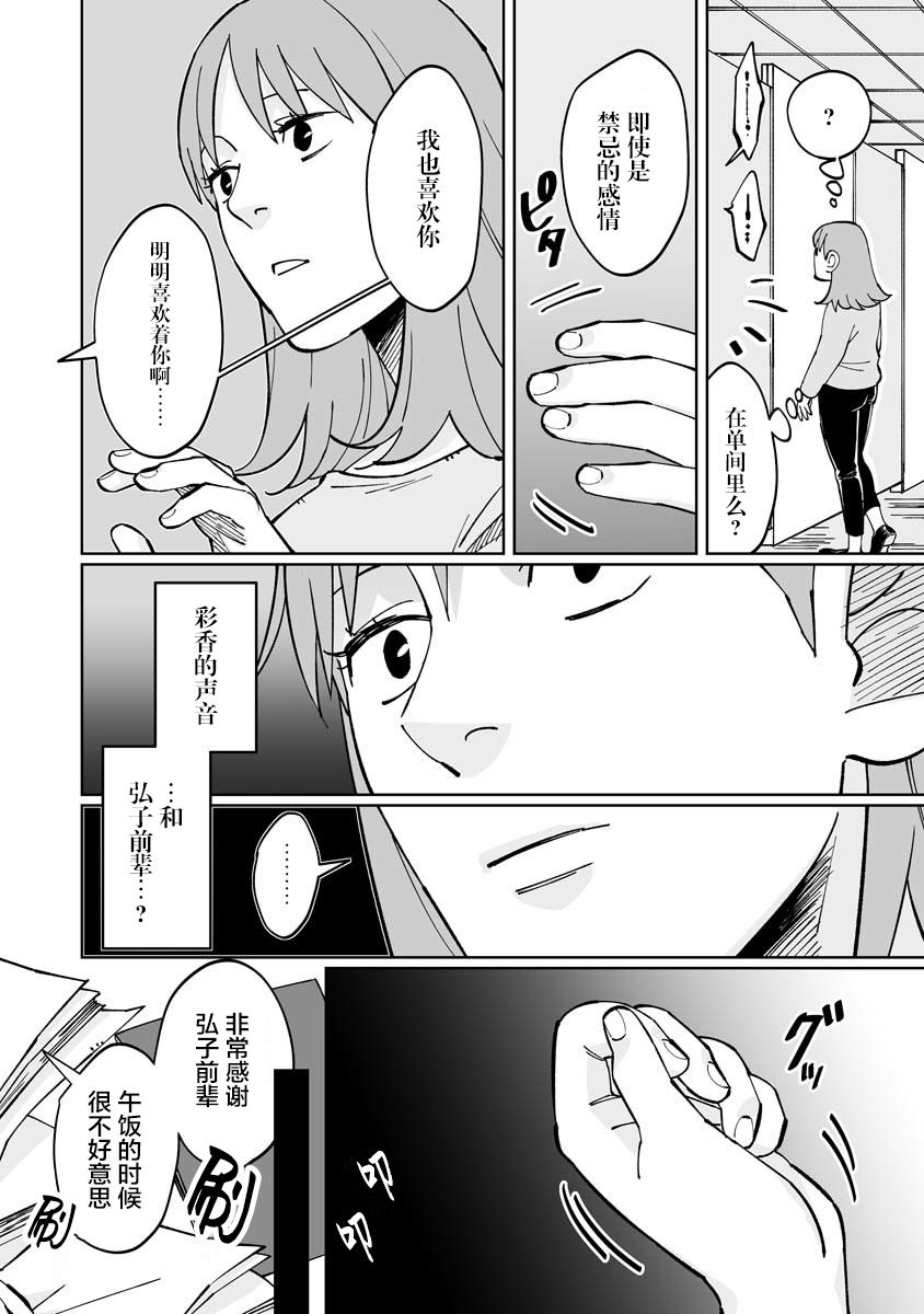 彩香酱想诱惑弘子前辈漫画,第4话4图