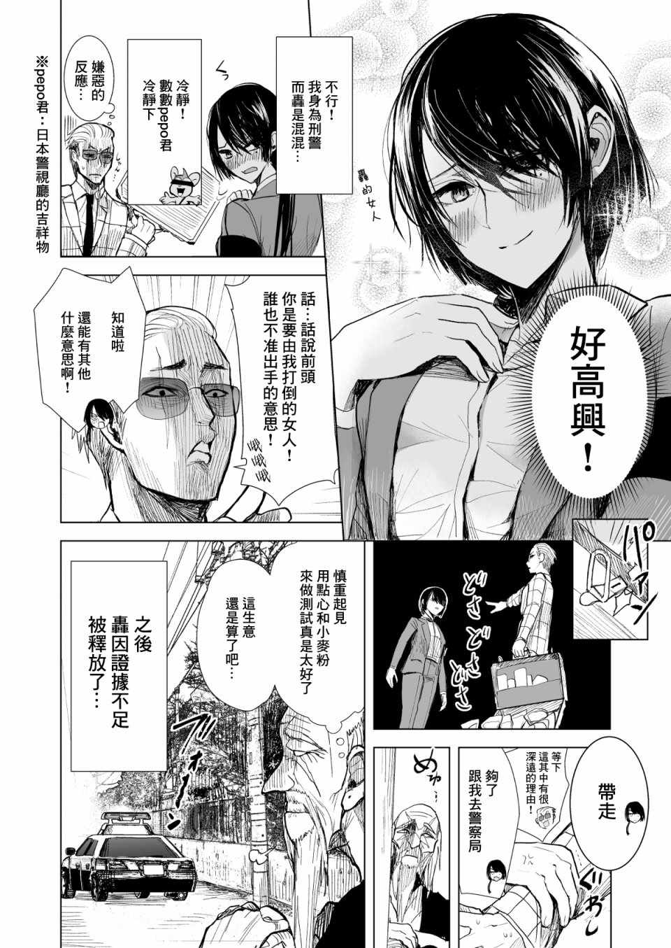 混混与眼神恶劣女刑警漫画,第2话4图