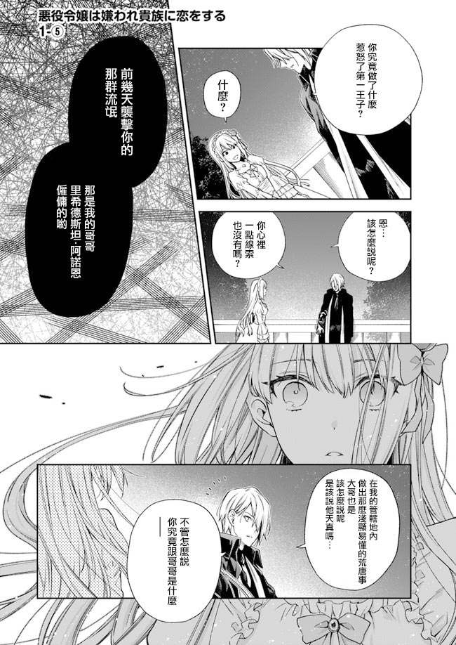 恶役千金和被讨厌的贵族陷入爱河漫画,第1话3图