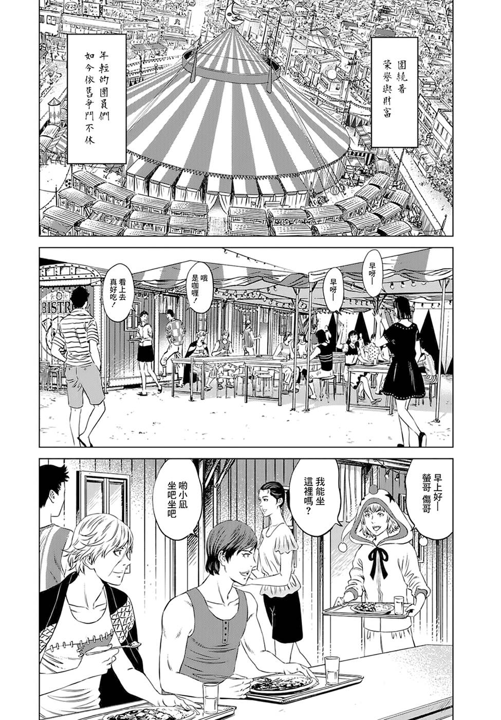 疯狂马戏团漫画,第2话1图