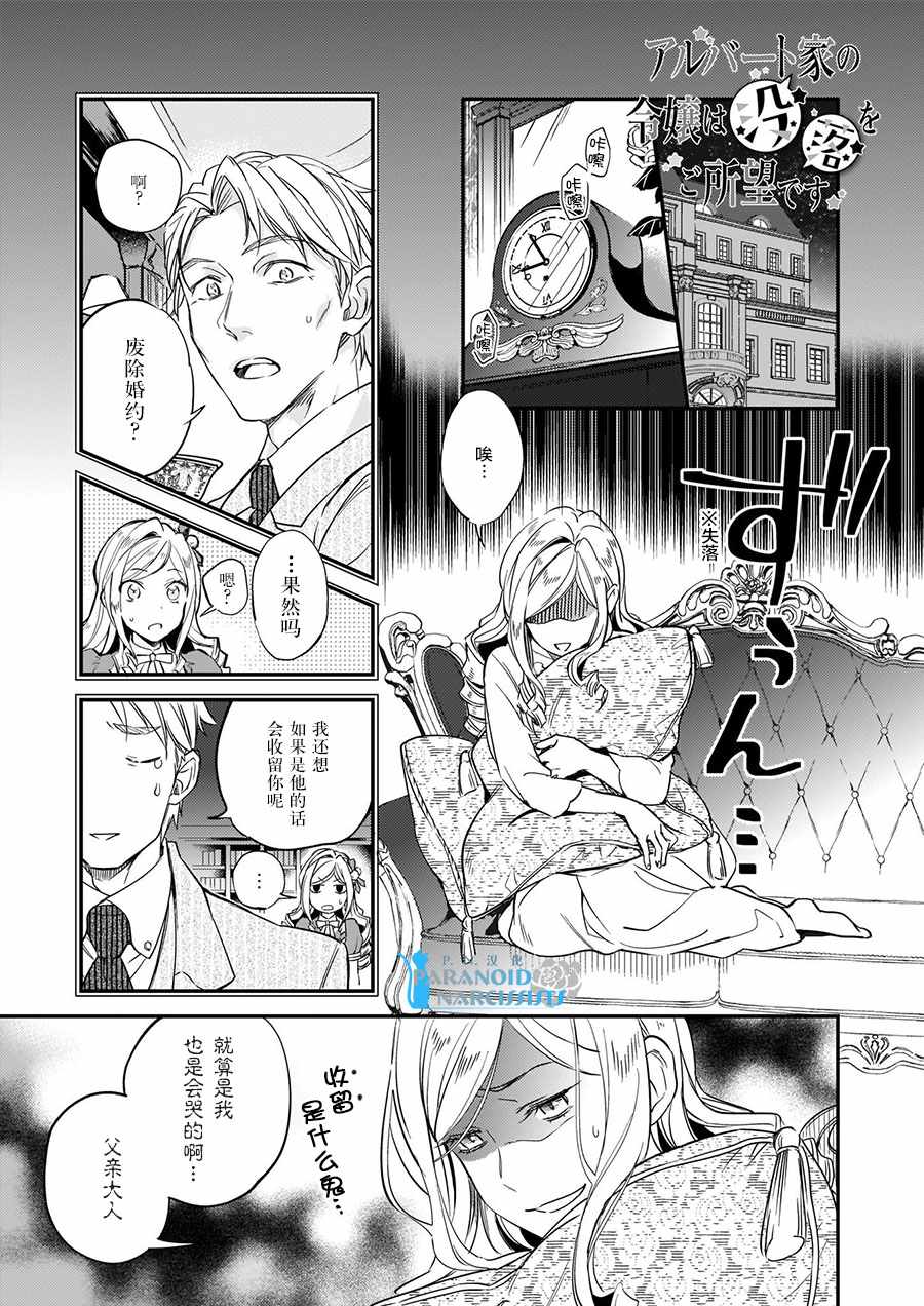 阿尔伯特家的大小姐努力朝著没落进发漫画,第6话1图