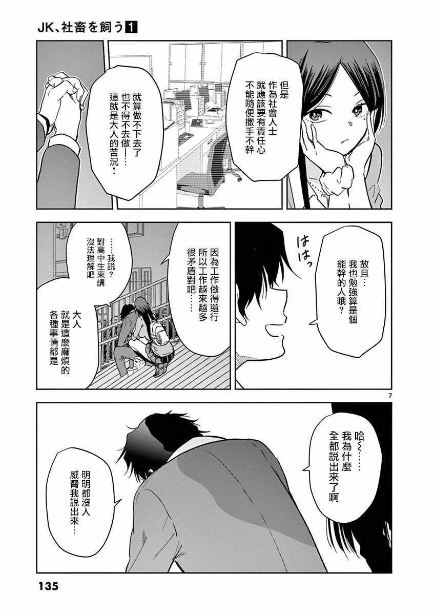 JK饲养社畜漫画,第9话2图