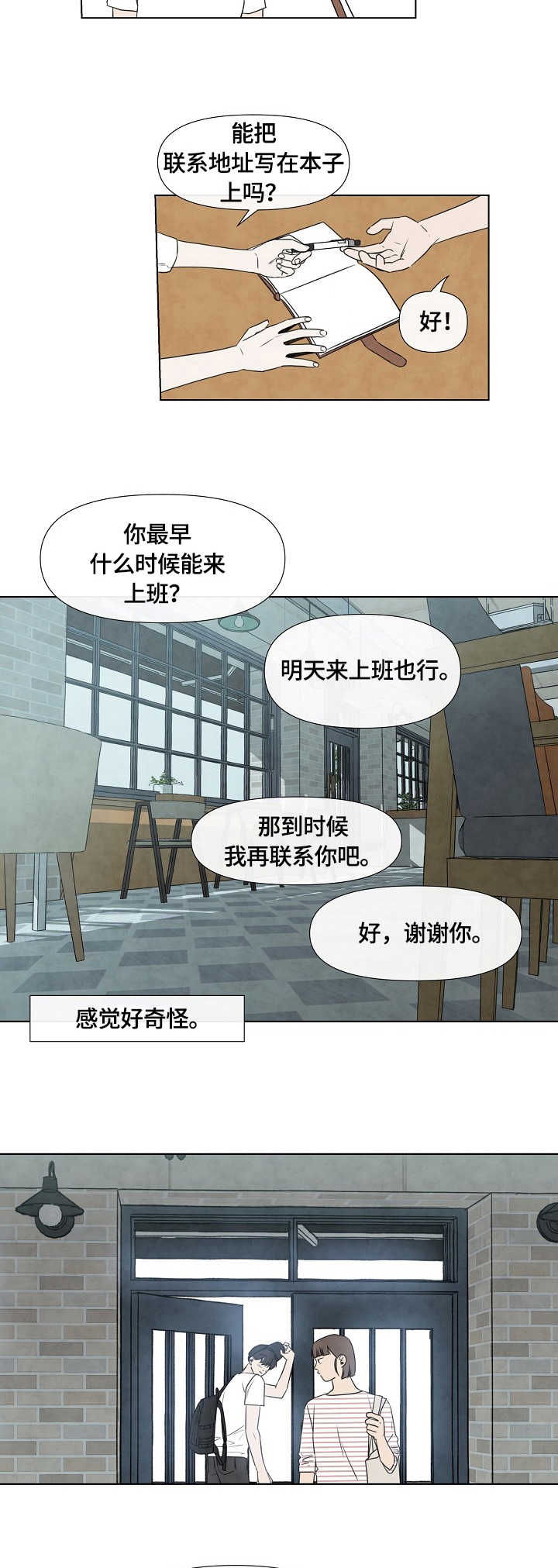 迷情咖啡店漫画,第2章：兼职生2图