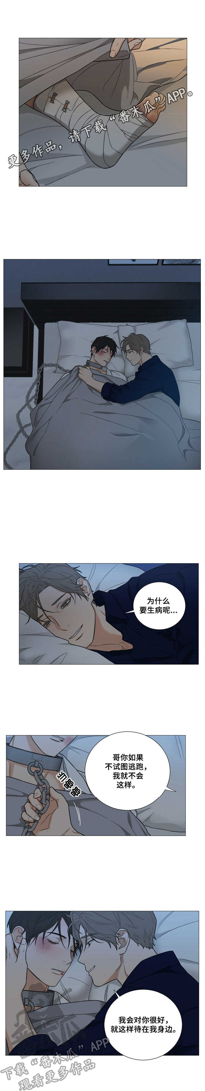 囚笼之爱漫画,第7章：发烧3图