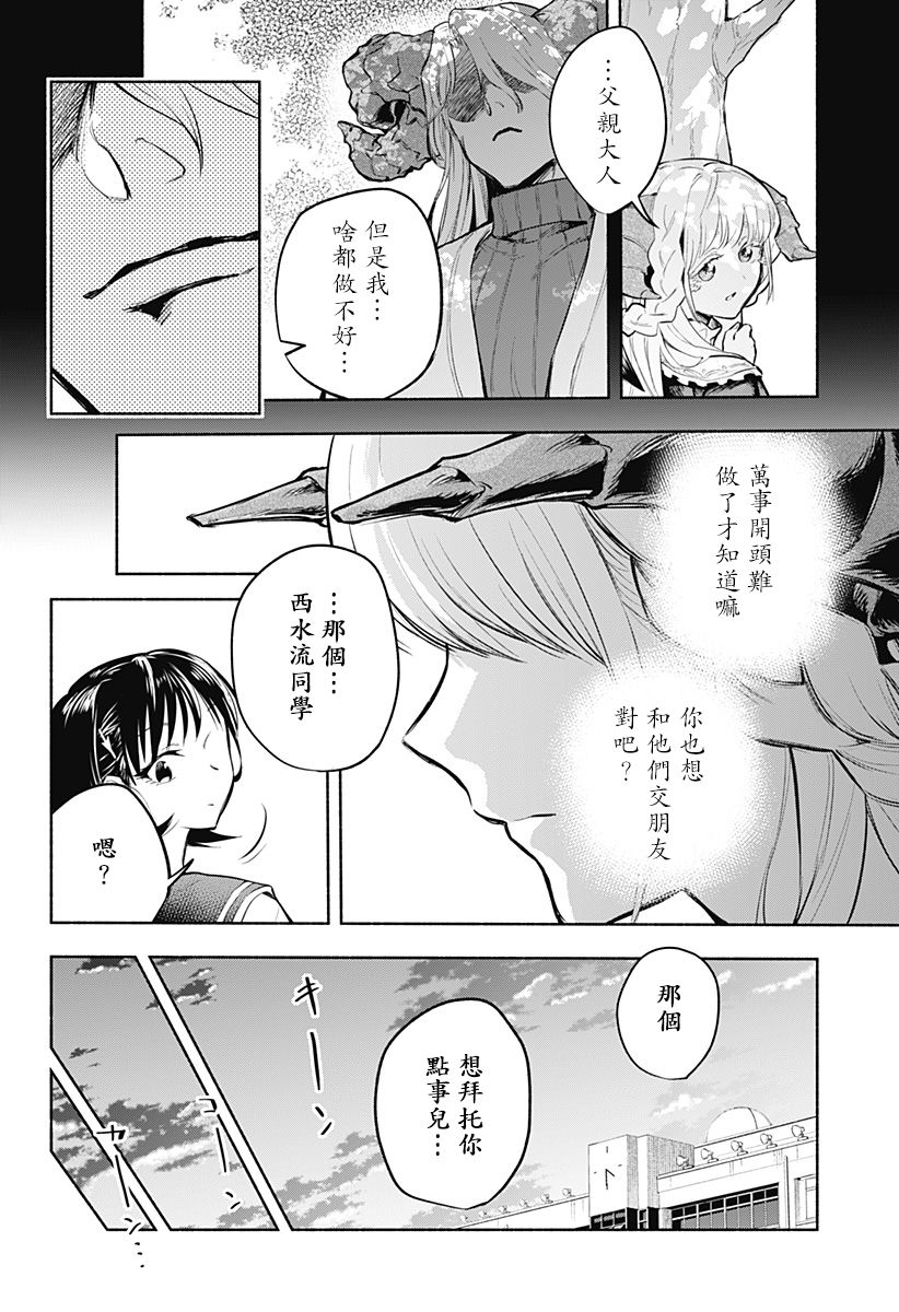 比我还要显眼的龙学生漫画,第2话4图