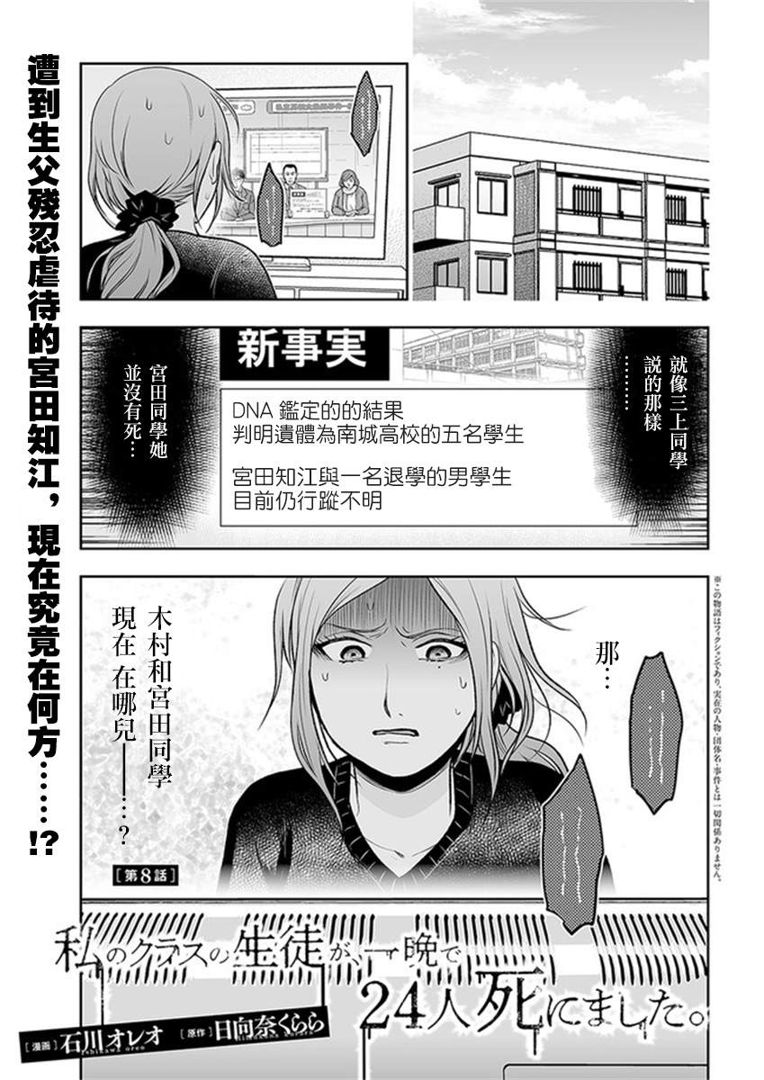 我班上的学生、一晚上死了24人。漫画,第8.1话1图