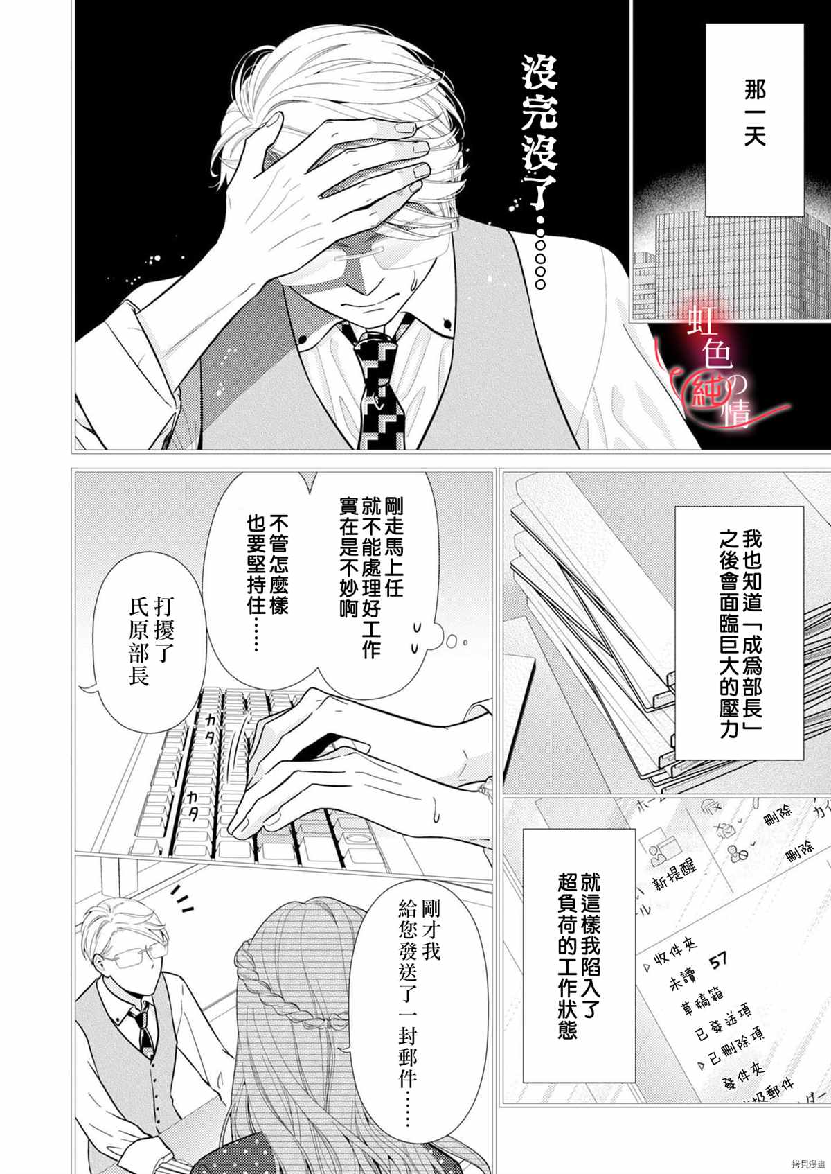 爱要大声说出口～圣人部长与纯情OL漫画,第6话3图