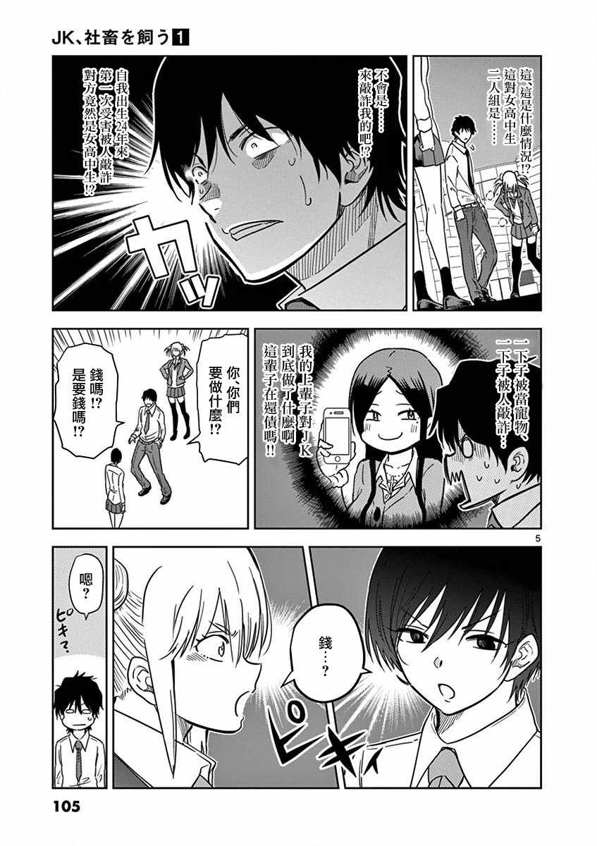 JK饲养社畜漫画,第7话5图