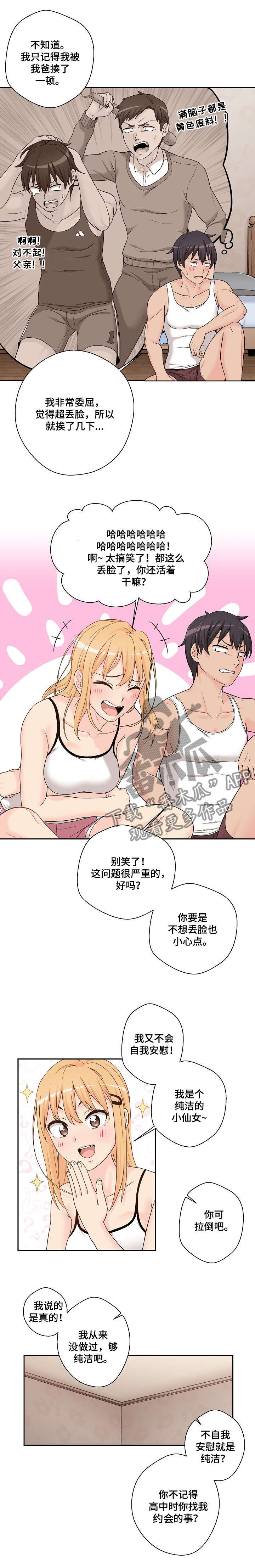 超越20岁漫画,第2章：傻逼1图