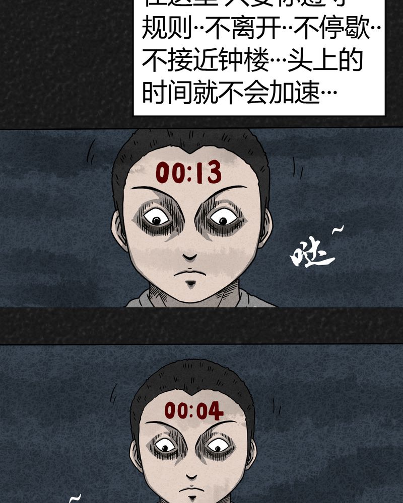 猎悚短话小女孩漫画,第7章：时间小镇中2图