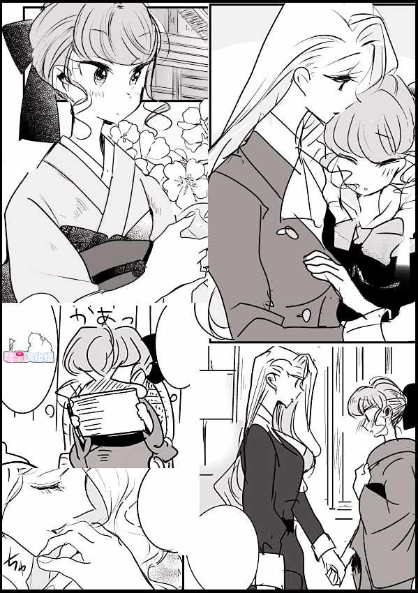 年岁差百合漫画集漫画,女画家和模特酱1图