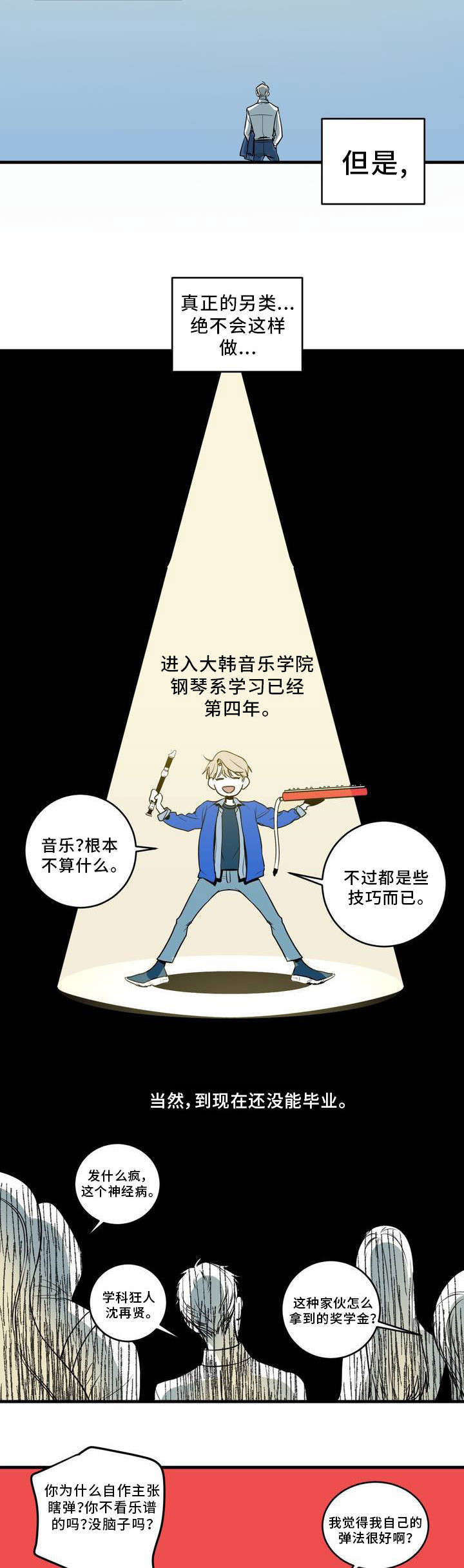 演奏者漫画,第2章：学科狂人1图