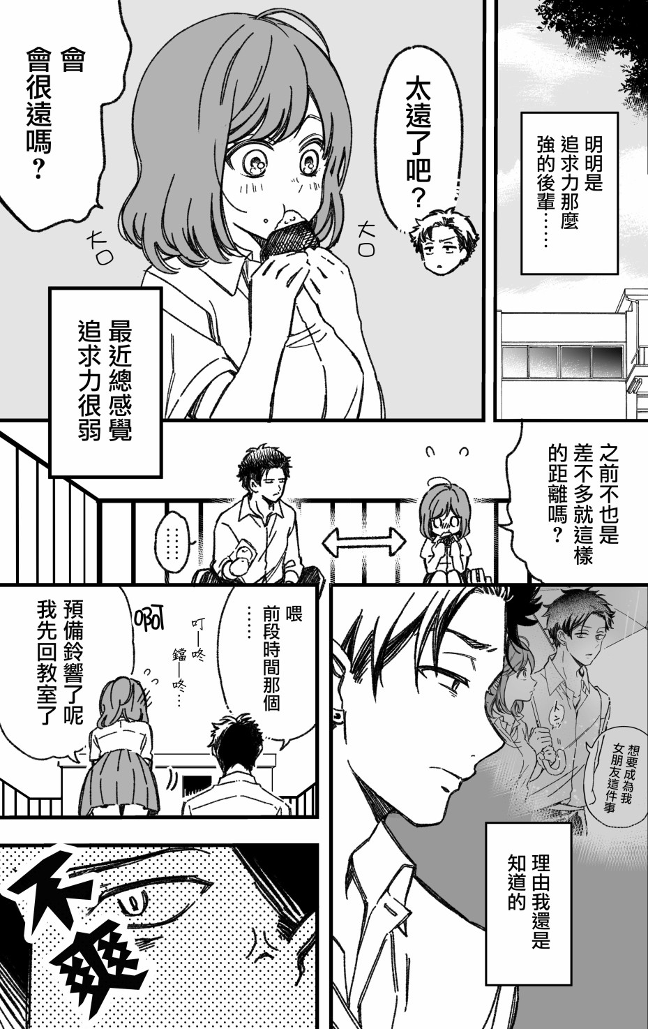 追求力很强的后辈的故事漫画,第2话2图