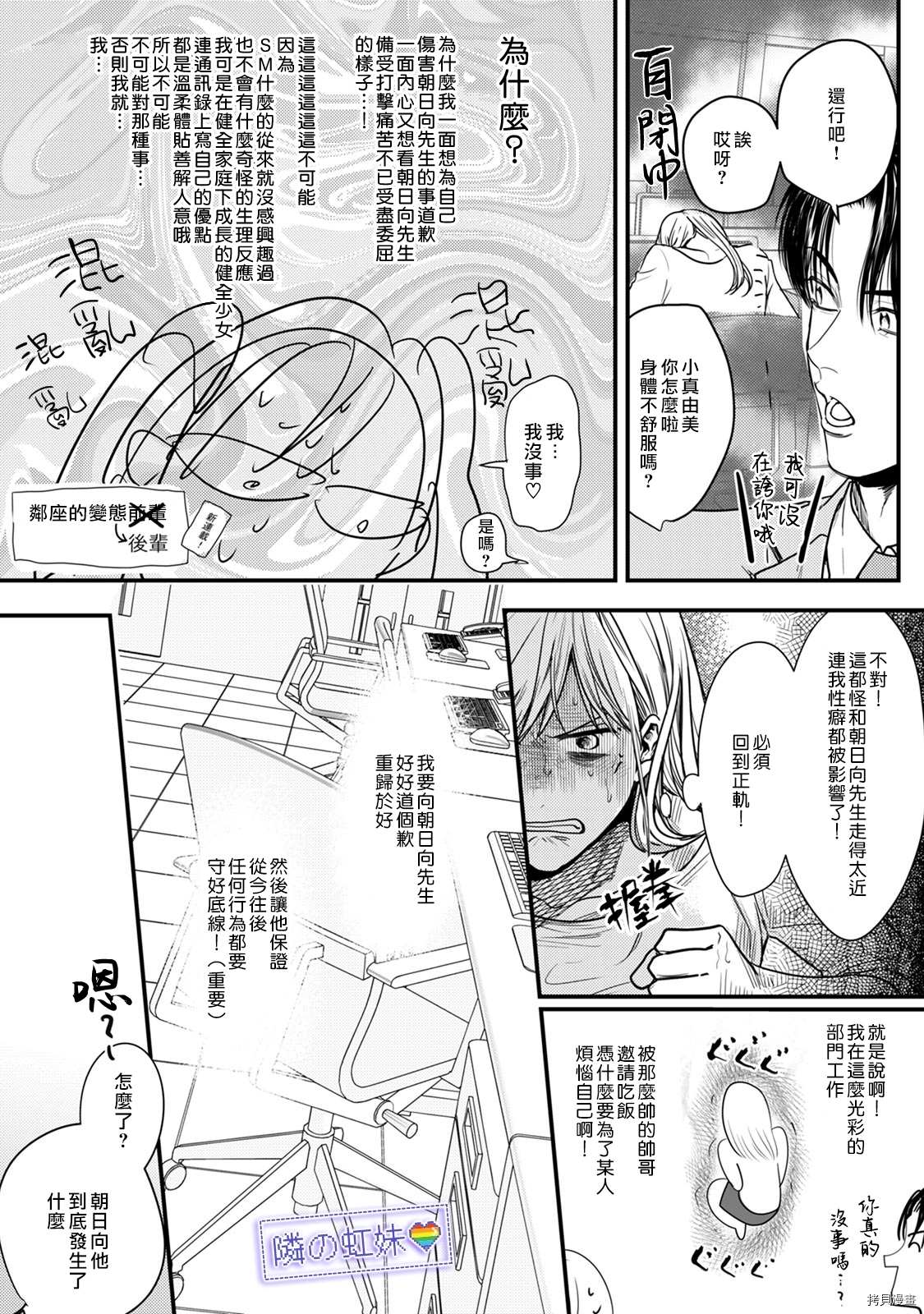 邻座的变态前辈漫画,第6话2图