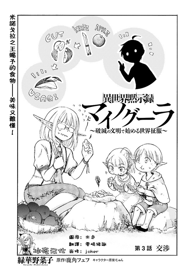 异世界默示录米诺戈拉漫画,第3话交涉1图