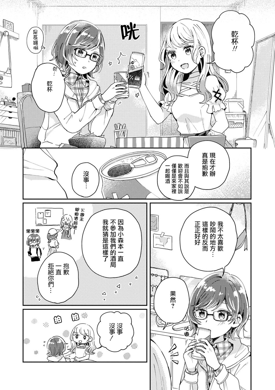 酒精百合合集?strong！漫画,第3话4图