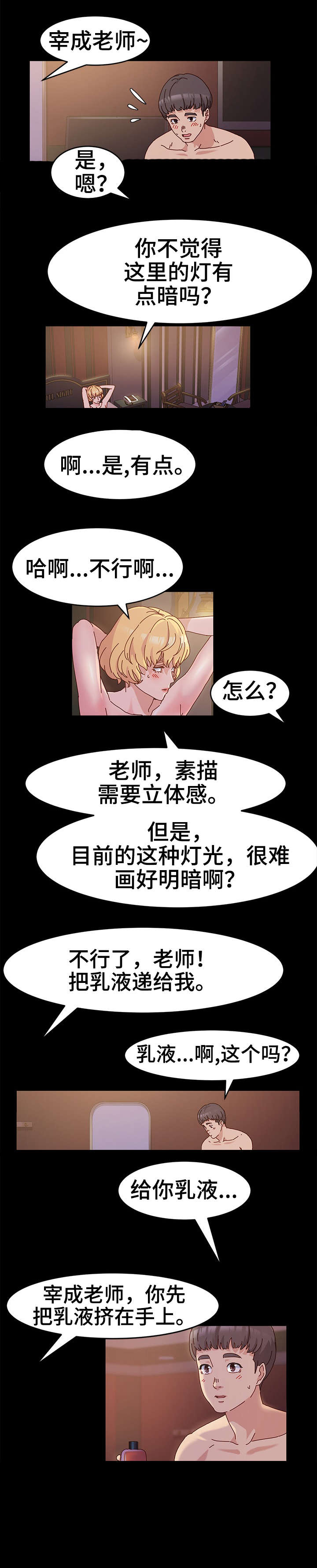 画室模特漫画,第5章：正题3图