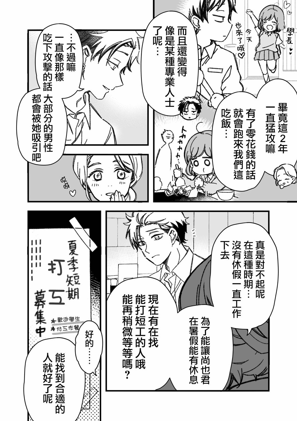 追求力很强的后辈的故事漫画,第6话3图