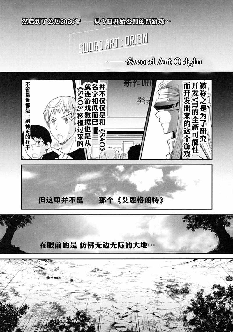 刀剑神域 虚空幻界漫画,第1话4图